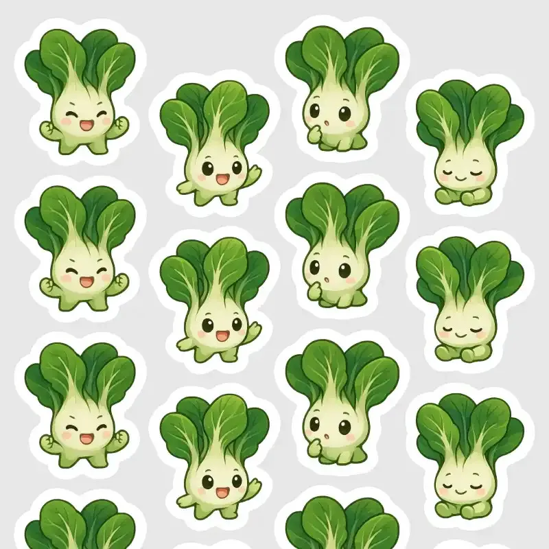 Samolepky do diáře: Pak-čoj emoce – 20 ks malých samolepek, které se vejdou i do nejmenších diářů.