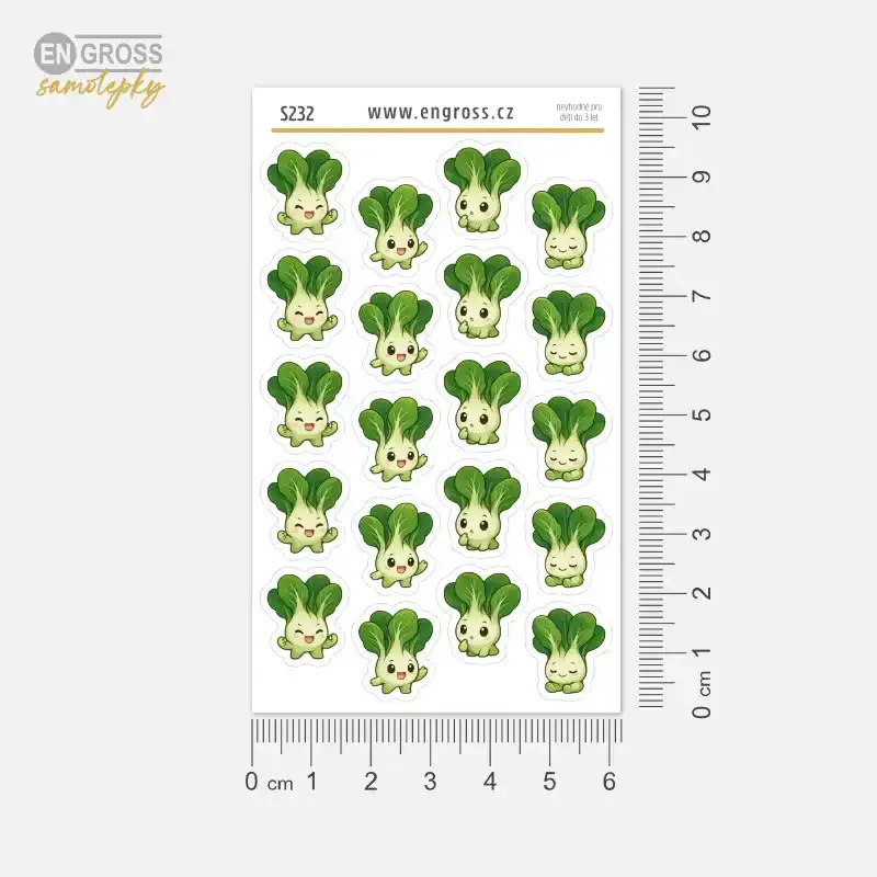 Samolepky do diáře, kolekce Frutíci - kawaii mini samolepky, které rozjasní každý diář.