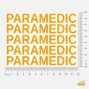 Neonový nažehlovací nápis PARAMEDIC – snadné nažehlení žehličkou.