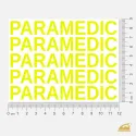 Neonový nažehlovací nápis PARAMEDIC – snadné nažehlení a vysoká výdrž potisku.
