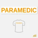 Velký neonový nažehlovací nápis PARAMEDIC na záda – 28 x 3,7 cm.
