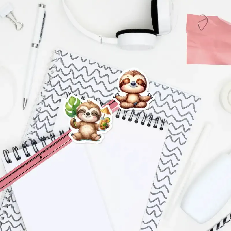 Mini samolepky lenochodů.