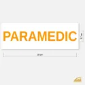 Velký neonový nažehlovací nápis PARAMEDIC na záda – snadné nažehlení a vysoká odolnost.