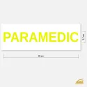 Velký neonový nažehlovací nápis PARAMEDIC na záda – snadné nažehlení žehličkou nebo v lisu.