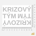 Reflexní nažehlovačka KRIZOVÝ TÝM – snadné nažehlení žehličkou.
