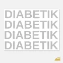Reflexní nažehlovačka DIABETIK – sada 4 ks pro označení oděvů a zvýšení bezpečnosti.