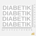 Reflexní nažehlovačka DIABETIK – snadné nažehlení žehličkou.