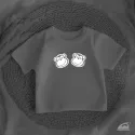 Reflexní nažehlovačka Opička na tmavý textil – pro zvýšení bezpečnosti v silničním provozu.