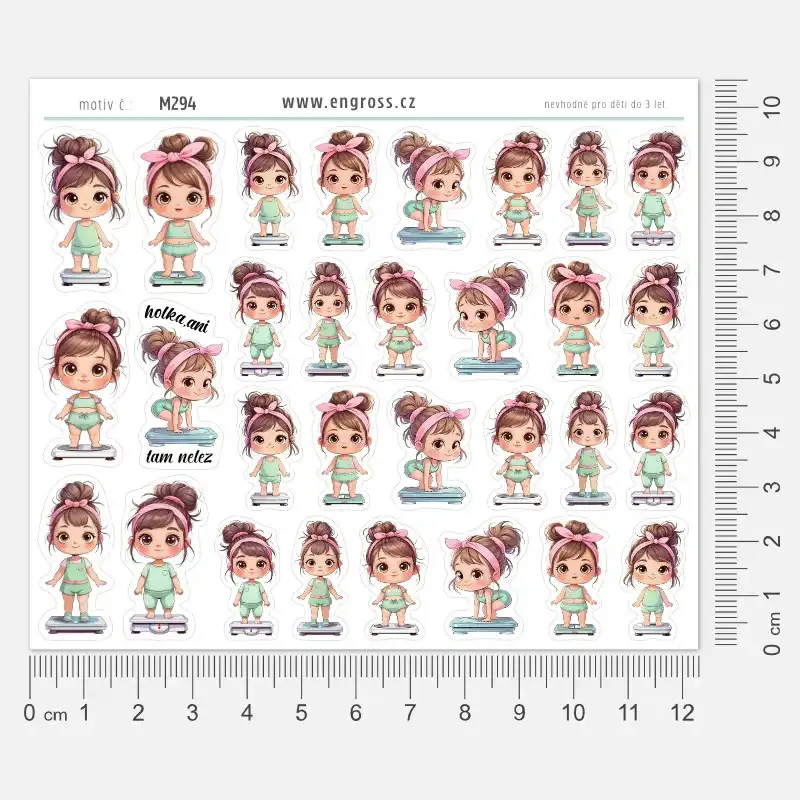 Baculky na váze - nálepky do diáře když chcete něco změnit.