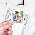 Samolepka do diáře Mia a její kočka – ideální pro diář, bullet, deník nebo scrapbook.