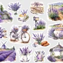 Samolepky do diáře Levandulová pole – 14 ks nálepek pro diář, bullet i scrapbooking.