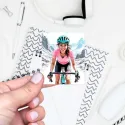 Samolepky do diáře Mia: Výlet na kole – pro diář, bullet, deník i scrapbooking.