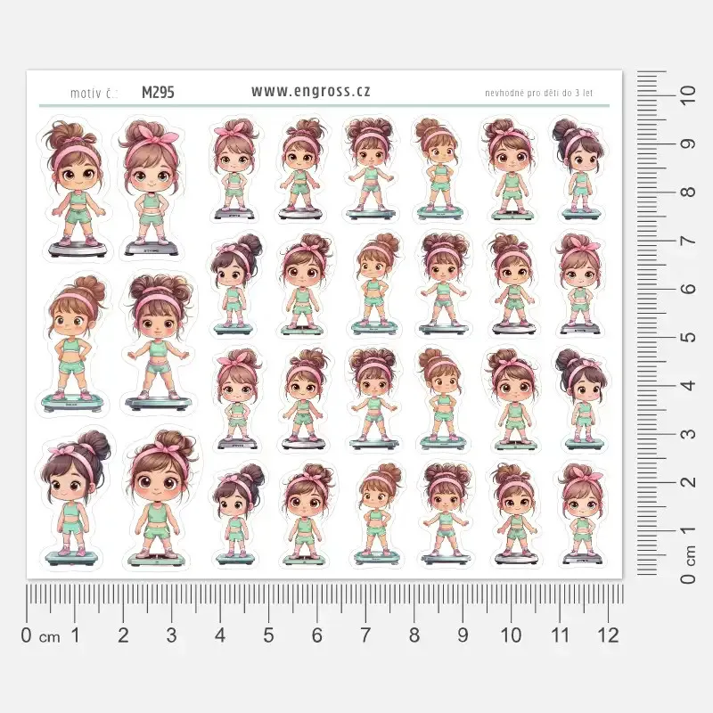 Samolepky pro každý diáře a motivaci k hubnutí - Fit holky na váze.