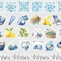 Mini samolepky do diáře Řecké ornamenty – 29 ks nálepek pro diář, bullet, deník i scrapbooking.