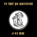 Reflexní odznak Hroch 44 mm – bezpečnostní prvek na tašky a batohy.