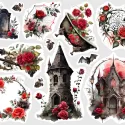 Plánovací samolepky do diáře Romantická gotika (12 ks)