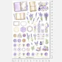 Samolepky pro bullet journal a scrapbooking – Levandulový journal kit, navrhujeme a vyrábíme v ČR.