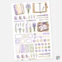 Samolepky do diáře Levandule – Velký kreativní journal kit.
