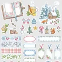 Zimní samolepky do diáře a Bullet Journalu, deníku i na scrapbooking.