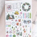 Něžná zima - samolepky do diáře, Bullet Journalu, deníku i na scrapbooking.