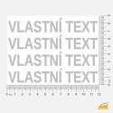 Vlastní reflexní nažehlovací text - výroba již od 1 ks.