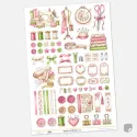 Kreativní samolepky Švadlenka pro Bullet Journal, diář, deník i scrapbooking.